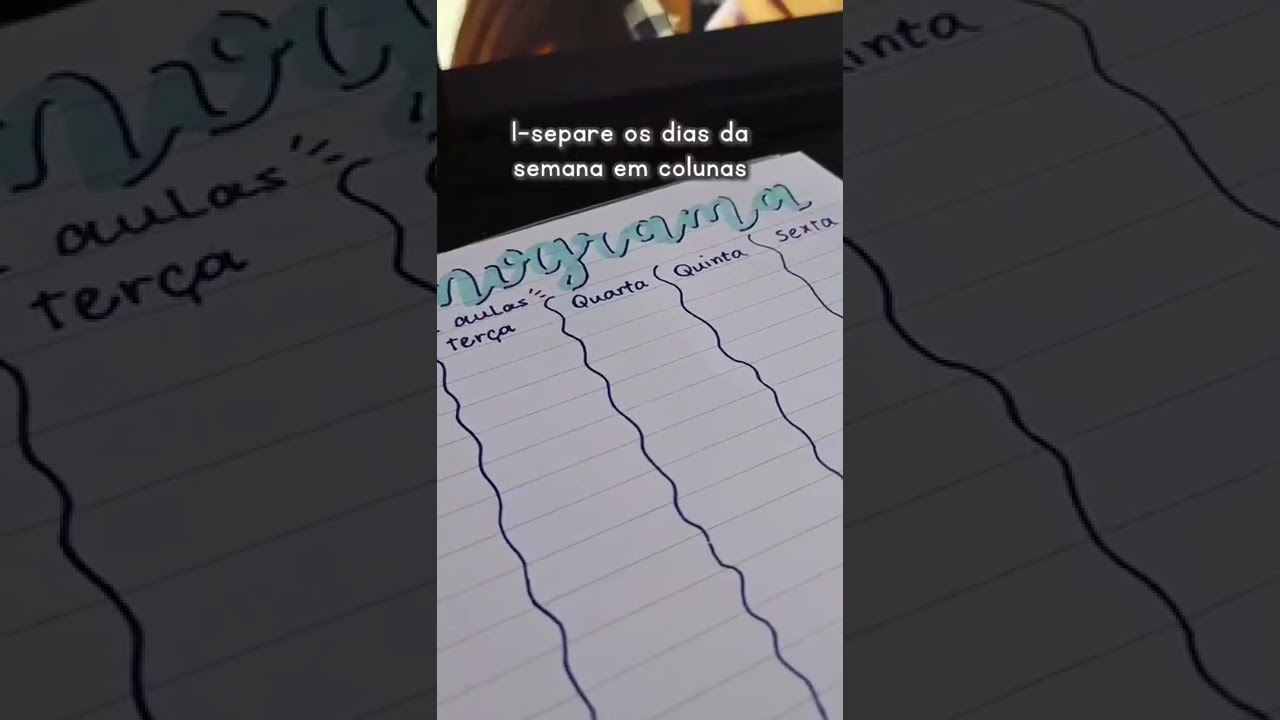 como fazer um cronograma de estudos 👍🏻 #cronogramadeestudos