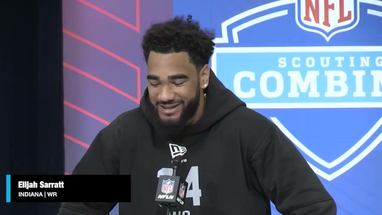 NFL Combine: Indiana University wide receiver Elijah Sarratt