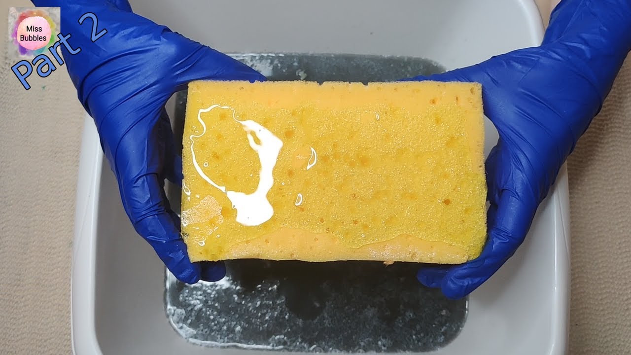 ASMR Sponge Squeeze - Why has the color changed?