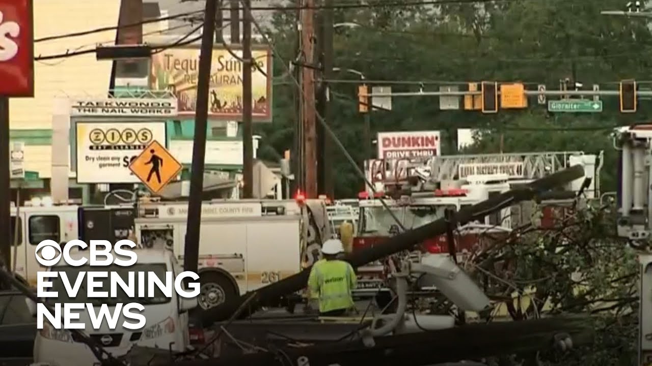 Tornadoes hit Maryland as Ida heads north