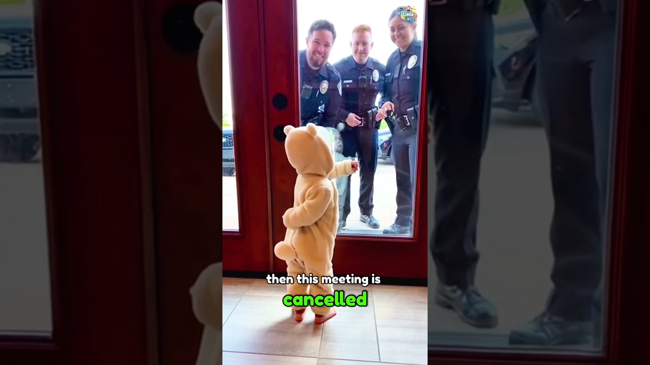 🚨 The Cutest Police Standoff In History 🚨🧸😭 #Shorts