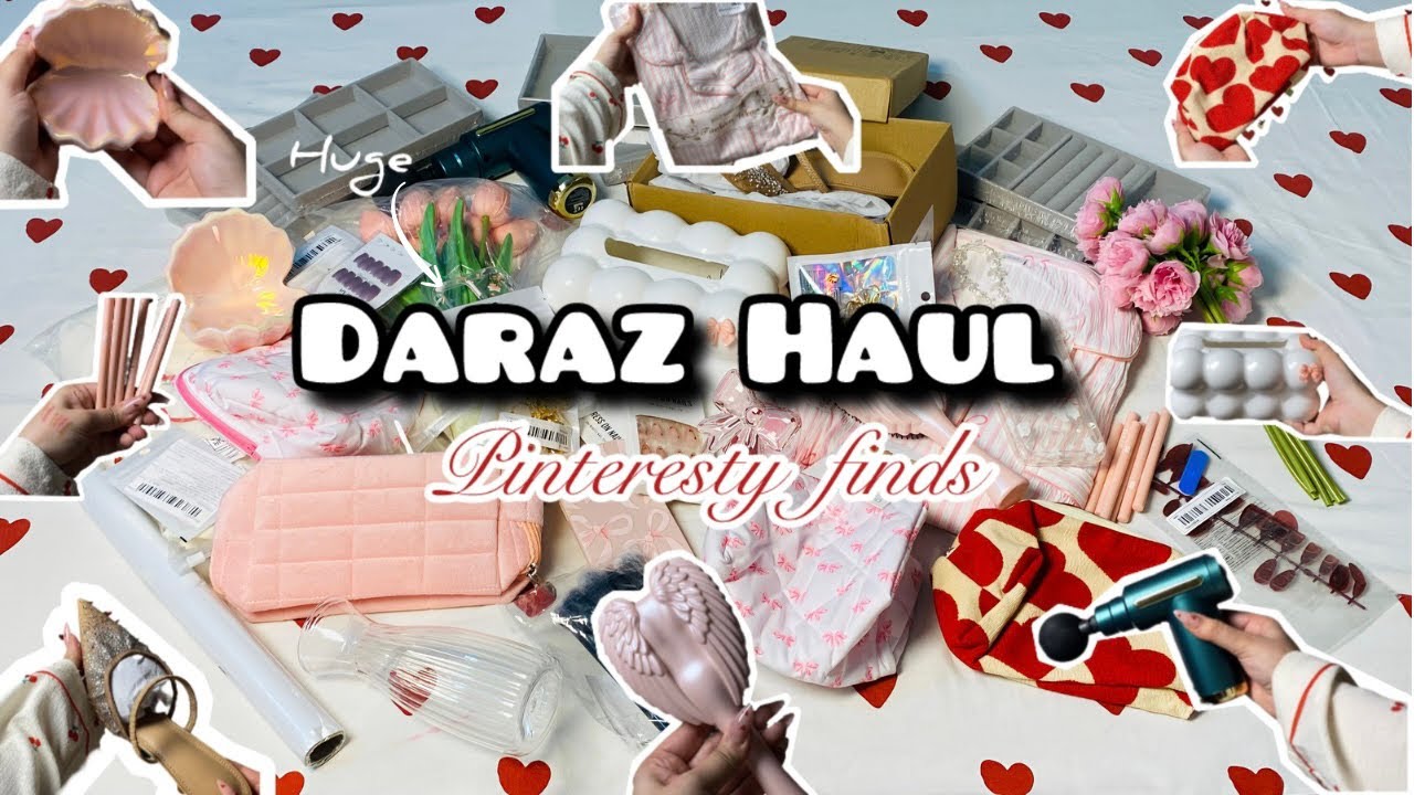 Daraz Shopping Haul | Pinteresty Finds from daraz |  Daraz Shopping Haul 2025🎀💗🌸✨