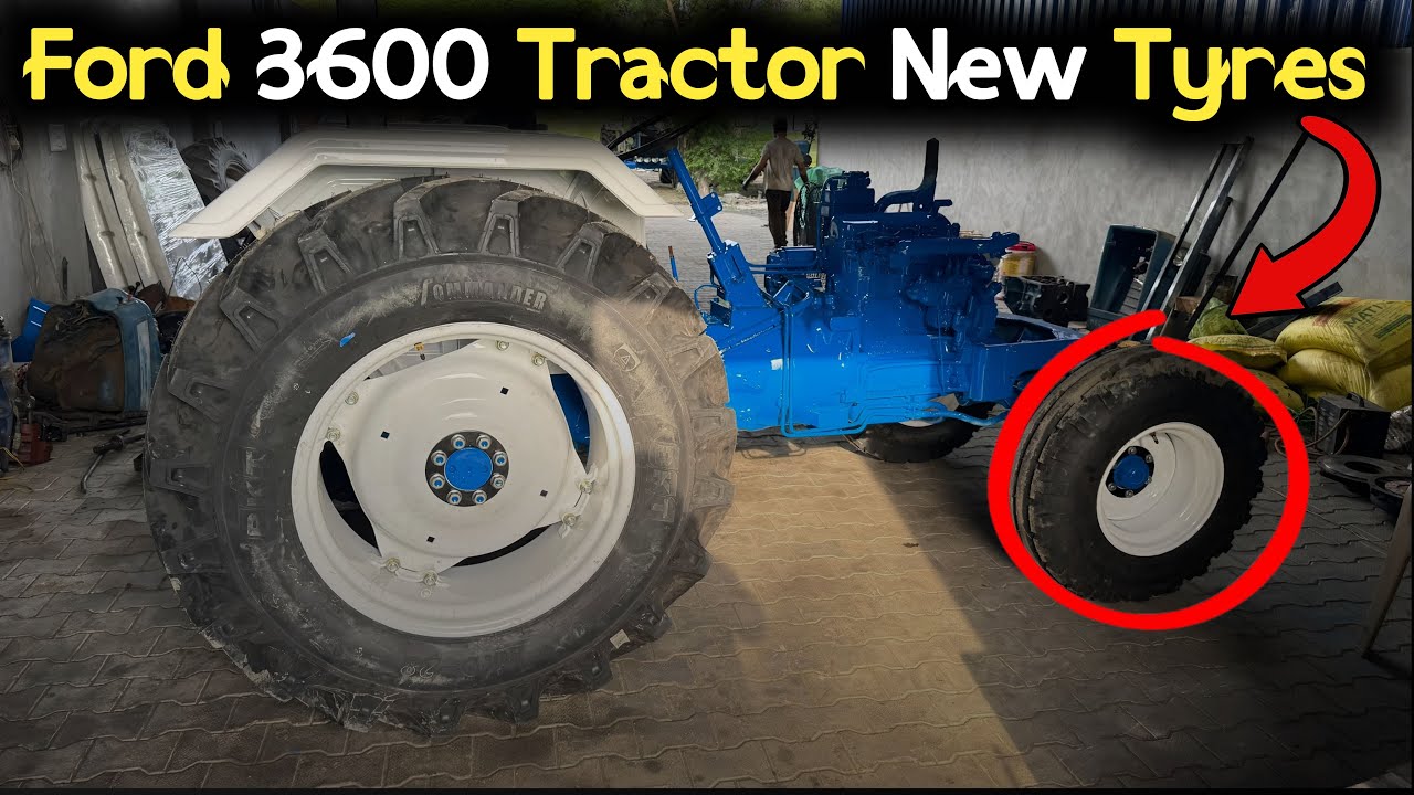 Ford 3600 Tractor New BKT Tyres | Old Tractor Restorations | Tractor Modifications | Modify ford 