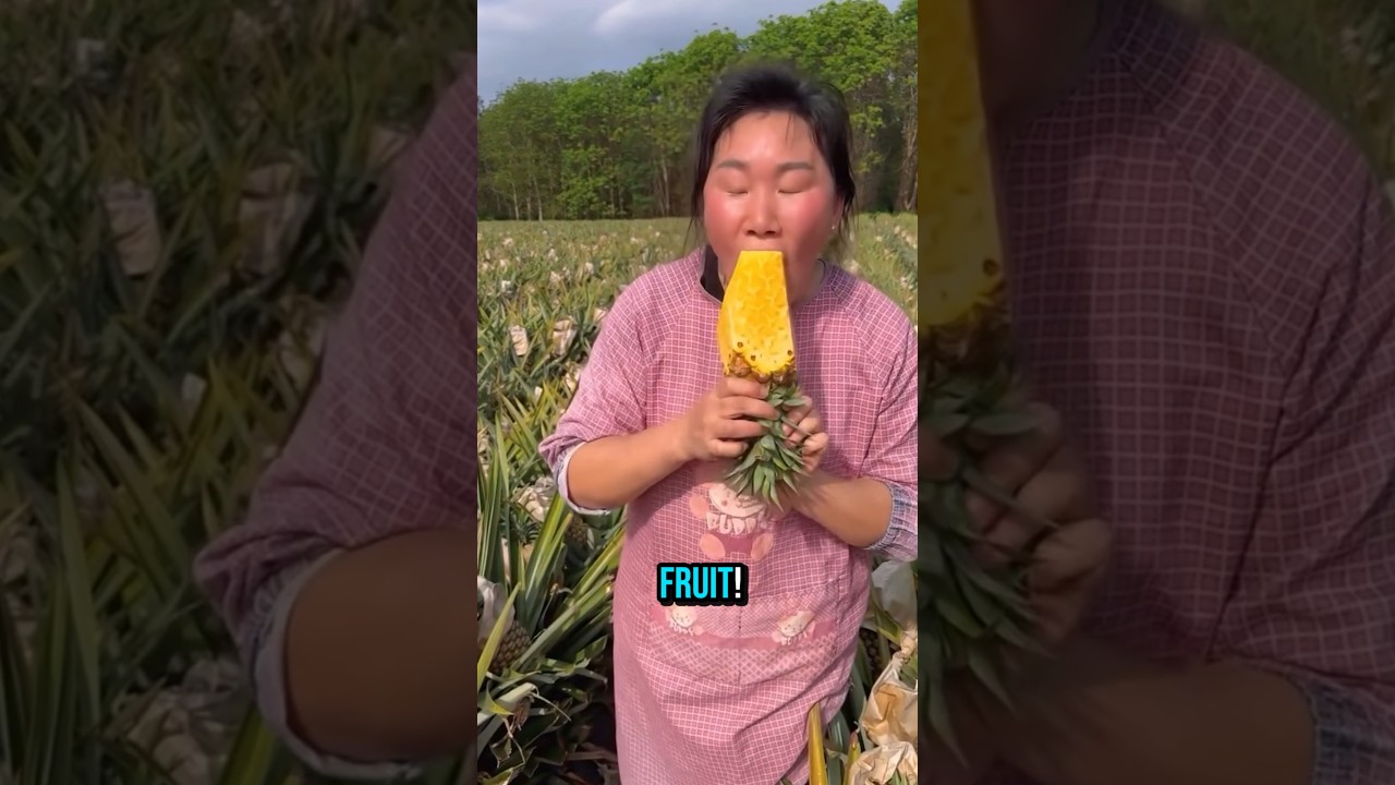 When You Peel a Pineapple Way Too Much 😂🍍#Funny #Pineapple #FoodFail #DidYouKnow #Shorts