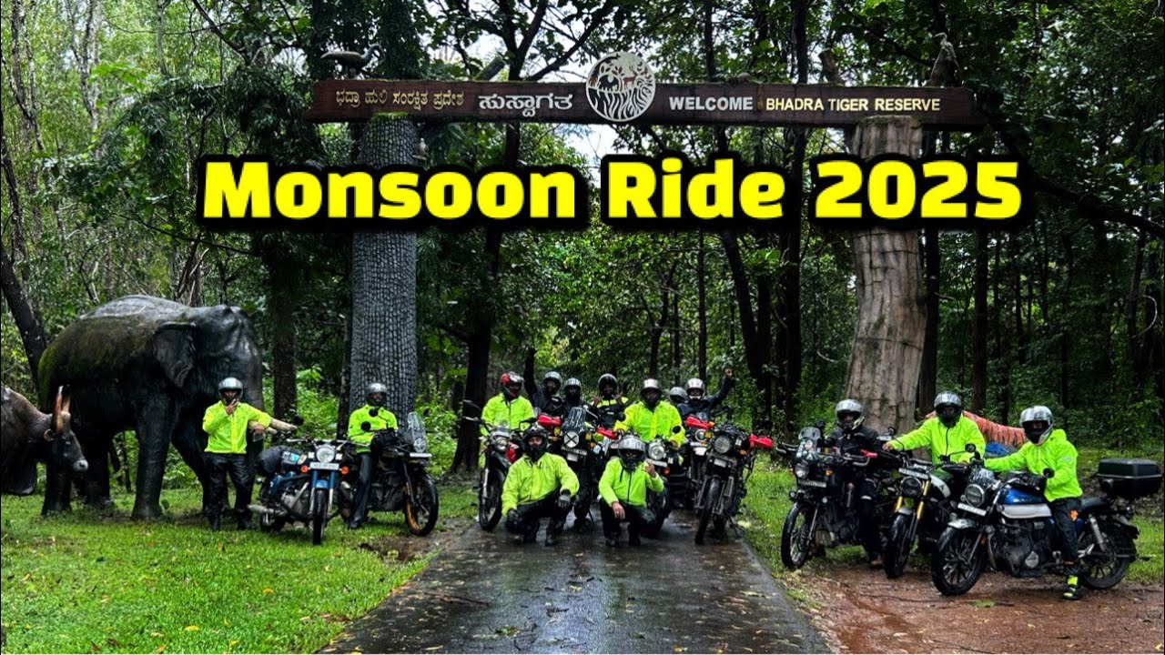 Hidden temple Inside Bhadra Tiger Reserve | ನಮ್ಮ ಎರಡನೇ group ride | Berunda Trails