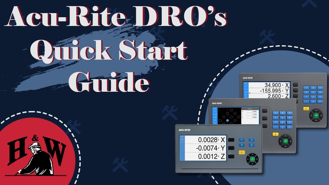 Краткое руководство пользователя Acu-Rite DRO
