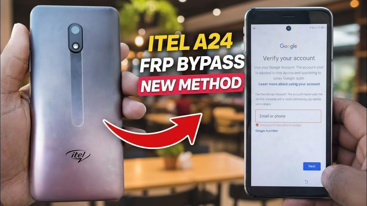 Itel 24 Frp bypass itel a24 remove google account itel L5007 WITHOUT PC 2023