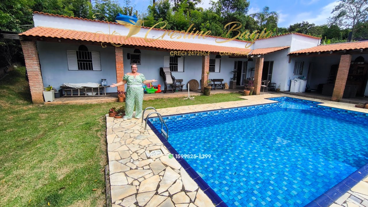 CHÁCARA IBIÚNA SP 2 Casas, piscina,  R$450.000,00 CONDOMÍNIO #imoveis #corretora #interior #sitio🏡