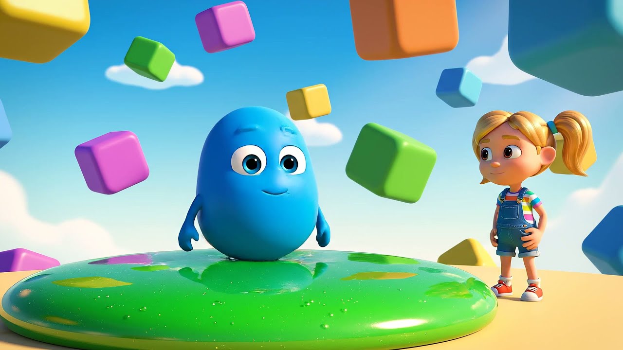 Fall Guys Wobbly Bean Bounced Across a Slimy Track | Nursery Rhymes for Kids & Baby Songs