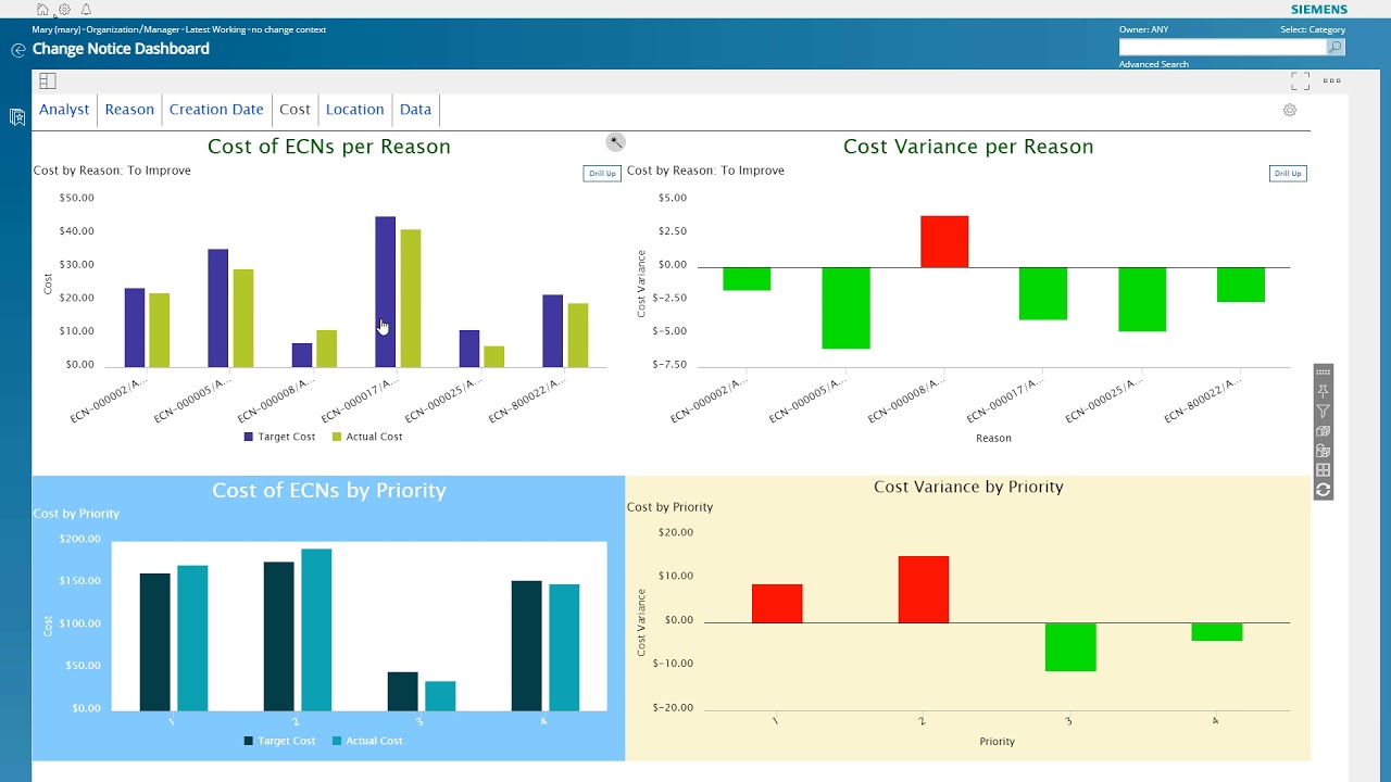 Enterprise reporting tools with Active Workspace