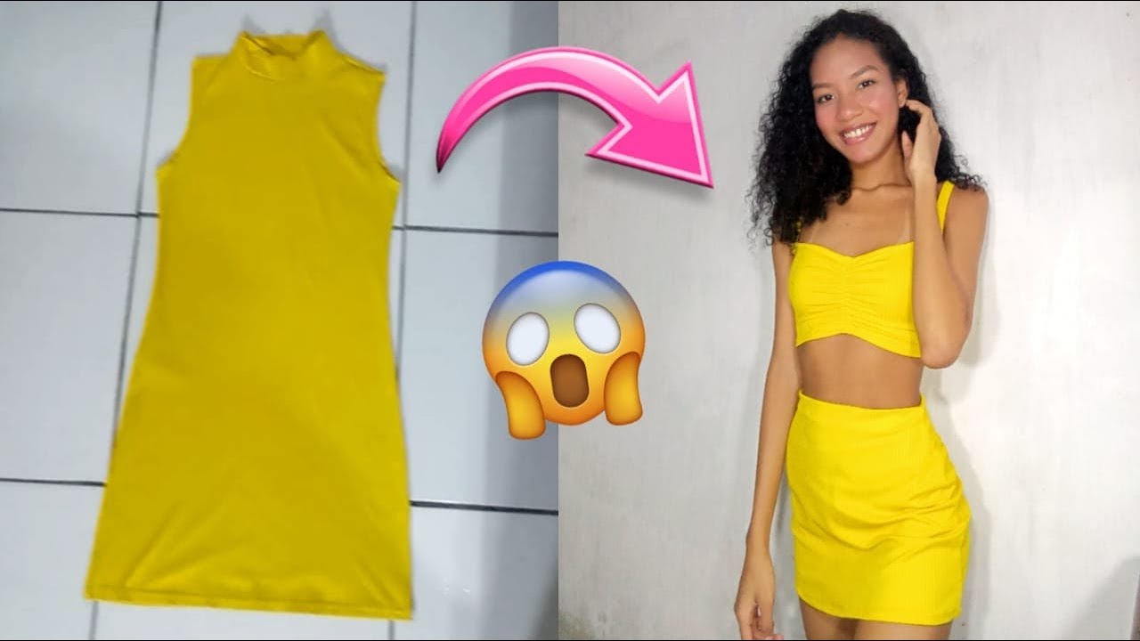 DIY COMO TRANSFORMAR VESTIDO EM CONJUNTO