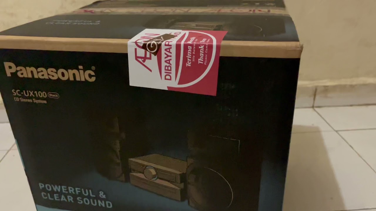 Panasonic SC-UX100 unboxing