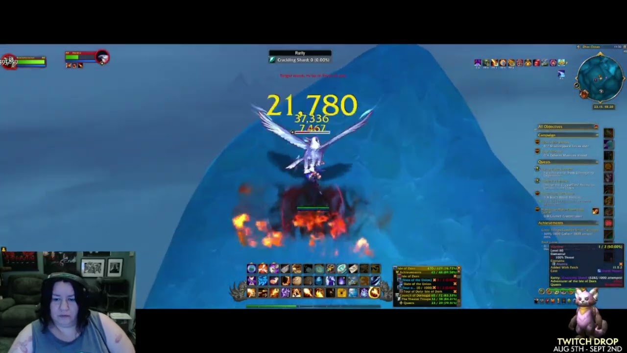 10 crackling shards later and we get Alunira.