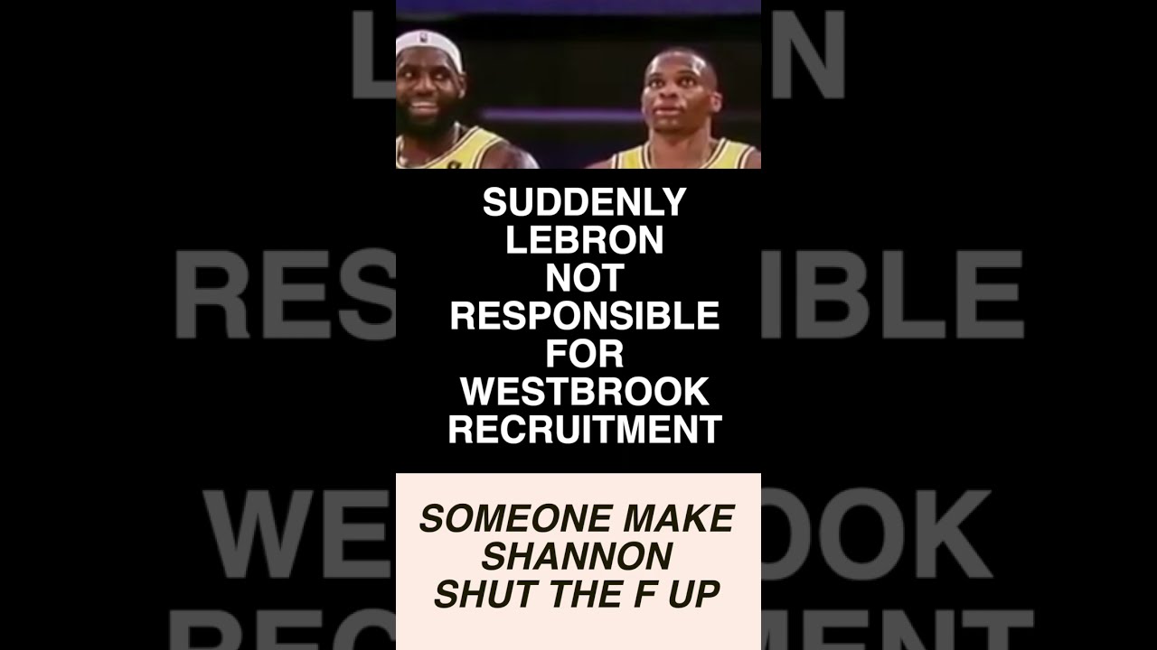 LeBron Escapes Blame Again: Westbrook: #LeBronSucks #shorts