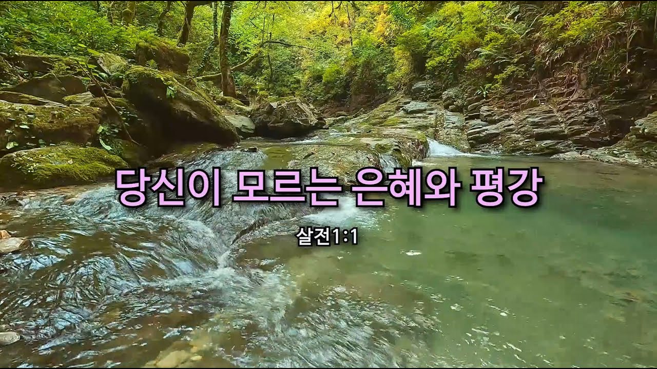 당신이 모르는 은혜와 평강(24.04.03)