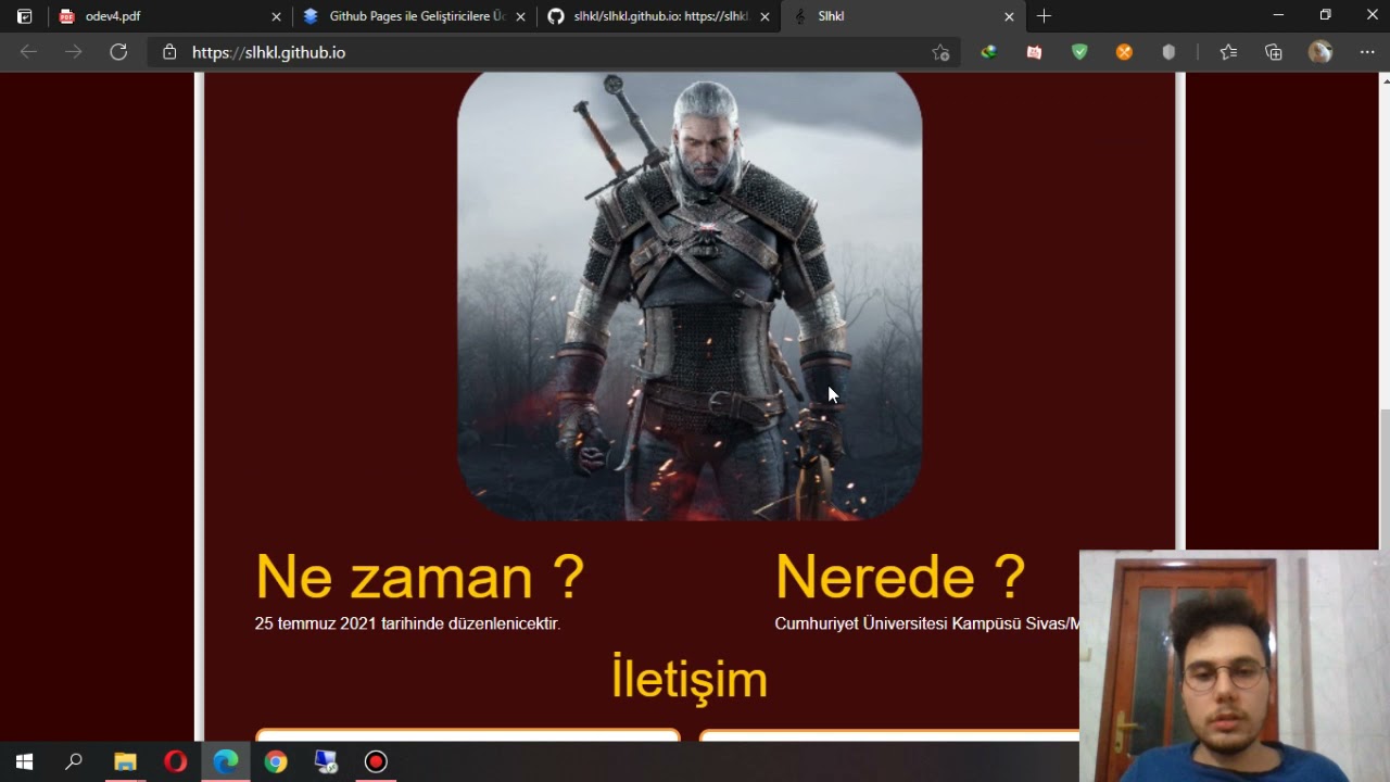 Jekyll ile bir web sitesi oluşturup Github &uuml;zerinde barındırma (host) &Ouml;dev 4 HTML/CSS/JS/RUBY/JEKYLL