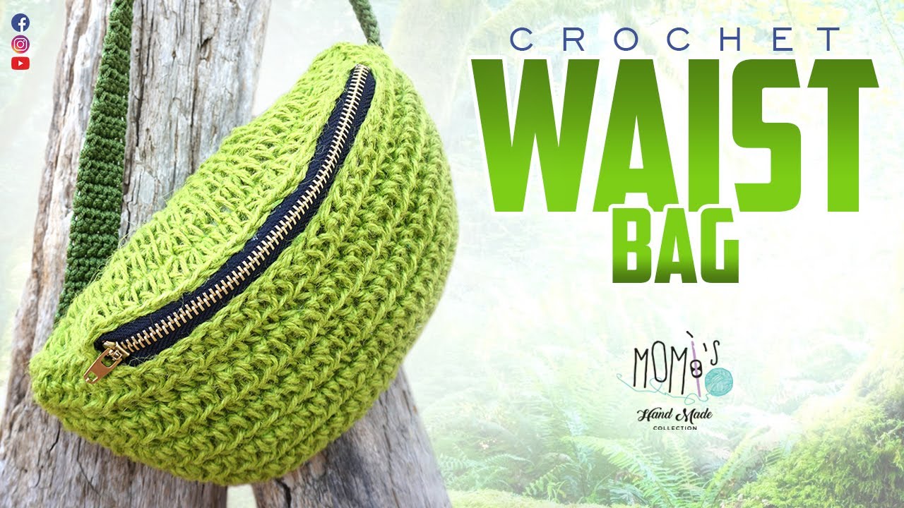 TUTORIAL MARSUPIO IN JUTA || CROCHET WAIST BAG 🌻 Momì's 🌻