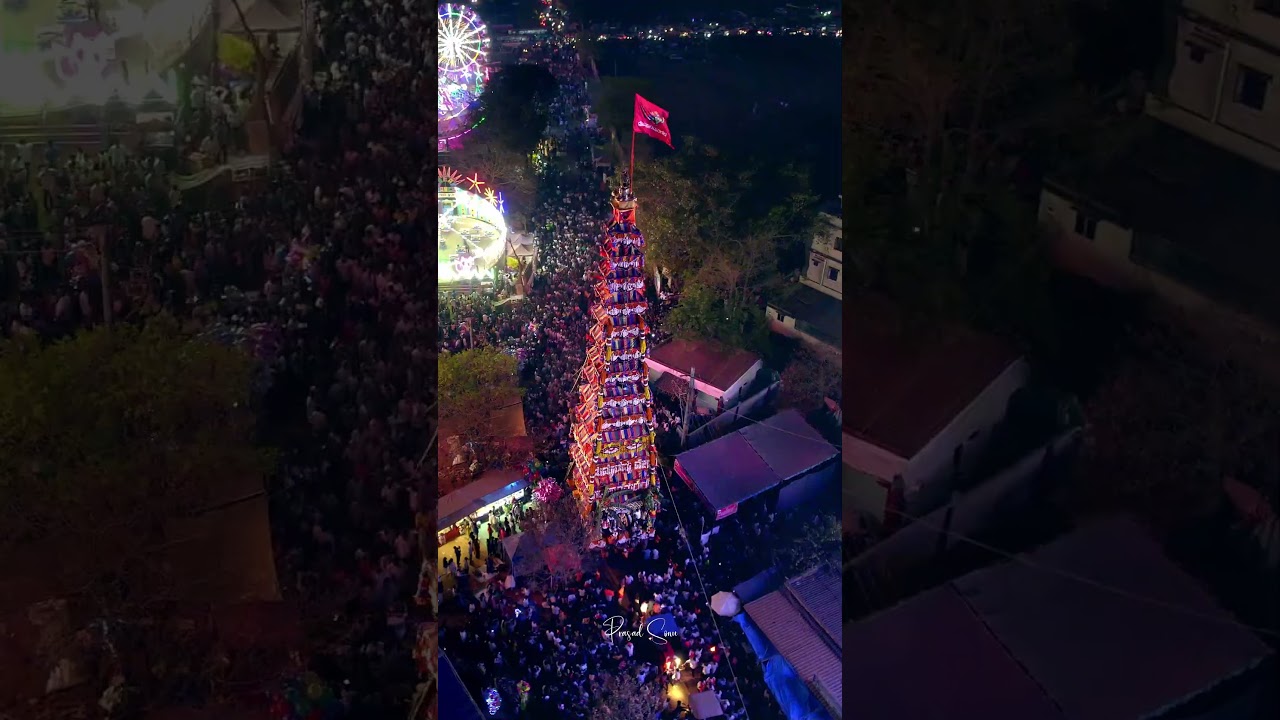 Huskur Madduramma Devi Kurju [Huskur Jaatre, 80ft chariot, Bengaluru]