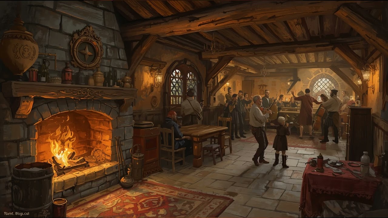 Rowdy Medieval Tavern Music (1 Hour) – Energetic Alehouse Ambience for DnD & TTRPG Adventures