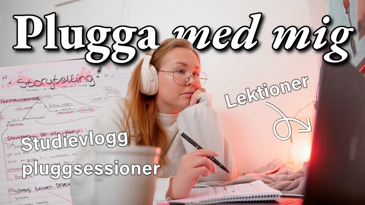 Plugga med mig 🎧💻 mysig studievlogg, motivation & produktivitet 🎀📖💕 *study diaries*