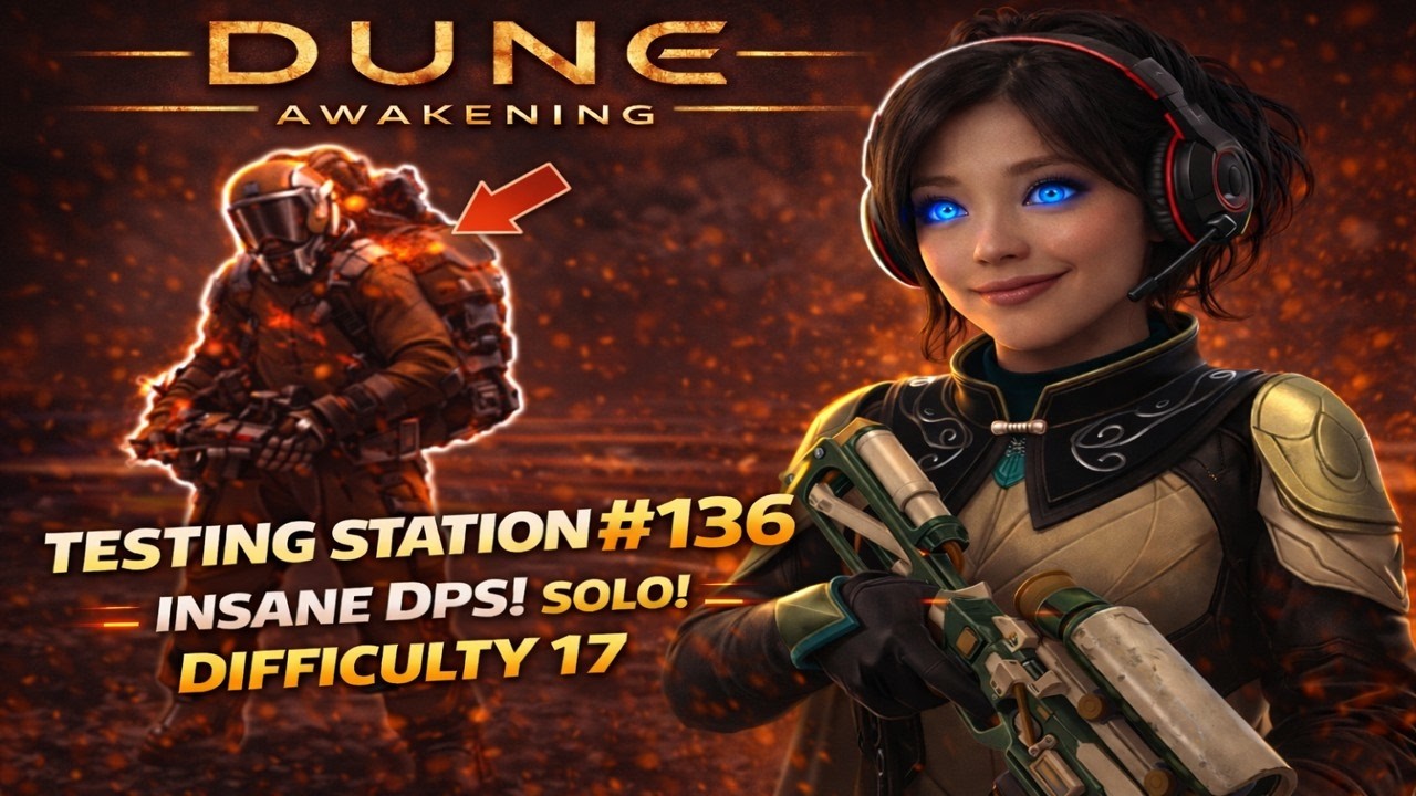 Dune Awakening - Testing Station No. 136 on Difficulty 17 insane DPS