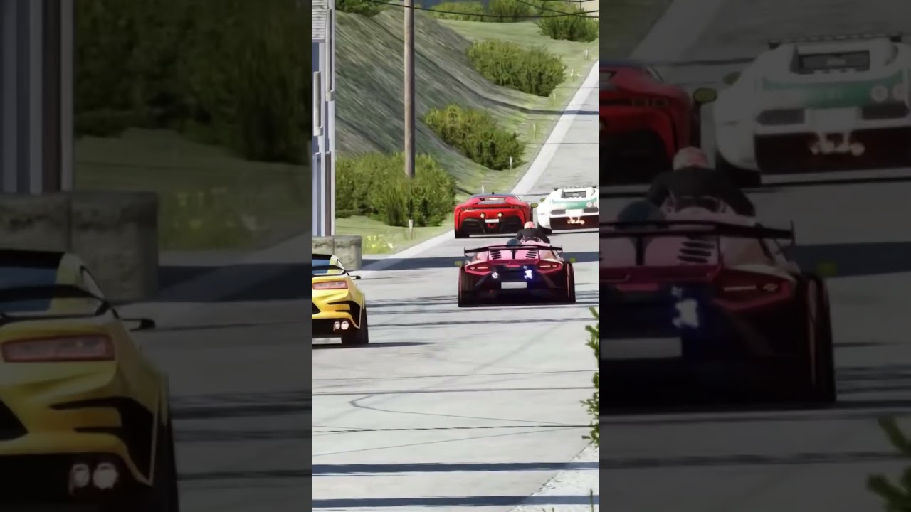 Мотоцикл Spiderman Yamaha MotoGP против Бэтмобиля против гиперкаров #шорты #yamaha #супербайк #су...