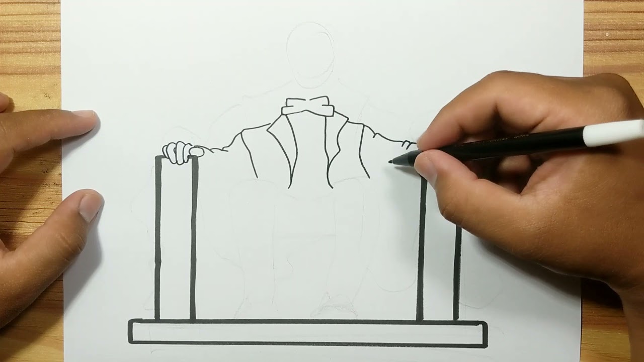How to draw ABRAHAM LINCOLN STATUE