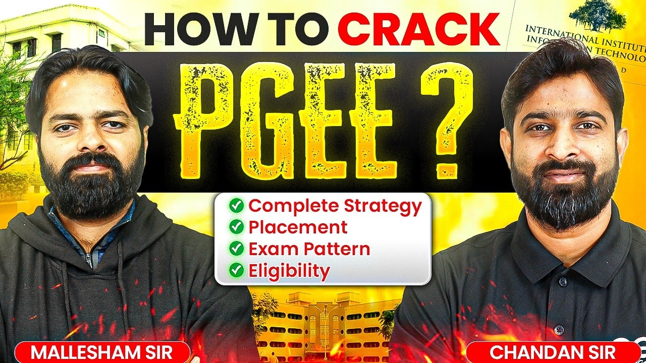 How to Crack IIIT Hyderabad PGEE? 🔥 Complete Strategy | Placement | Exam Pattern | Eligibility