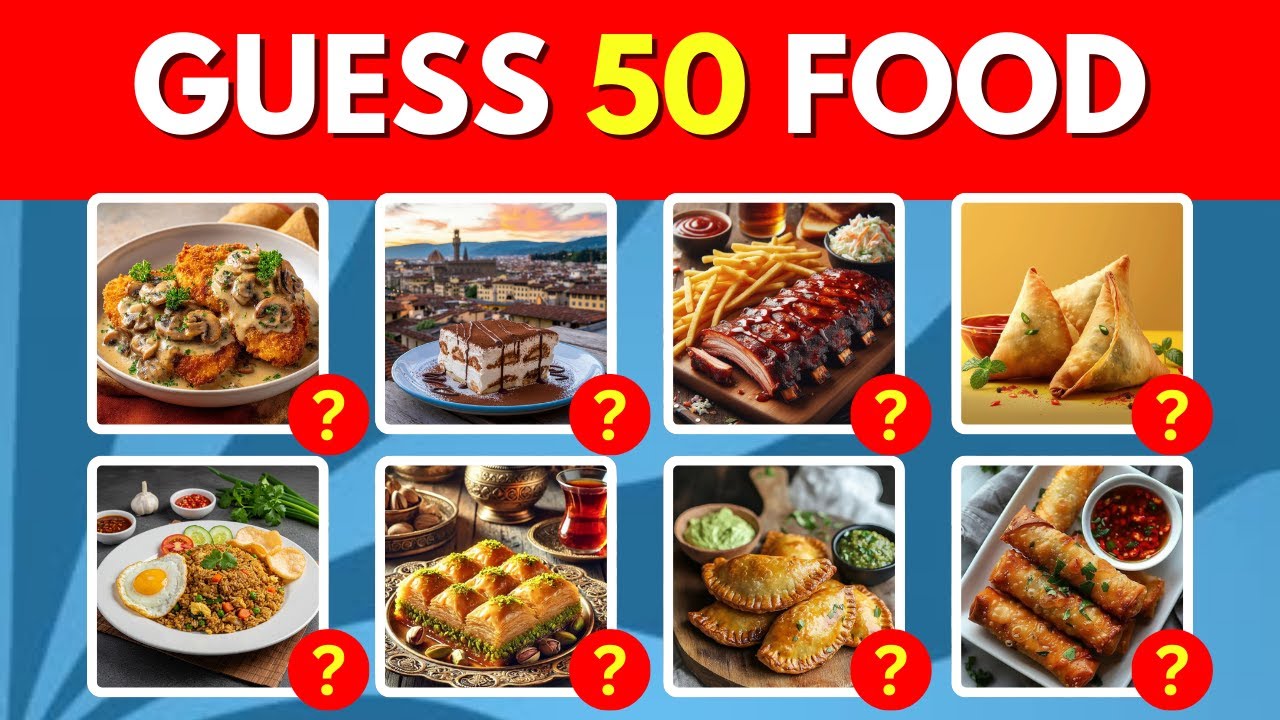 Сможете ли вы угадать блюдо за 3 секунды? 🍟🤔 | Испытание «50 блюд» #викторина #викторина #фудвикт...