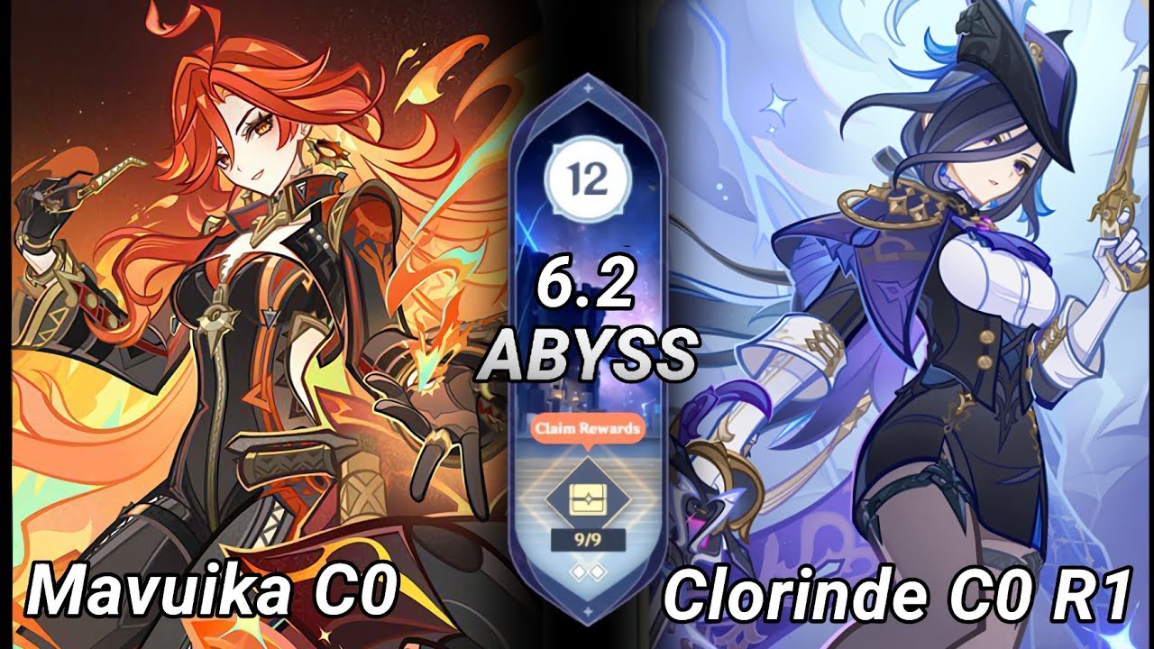 Spiral Abyss [6.2] | C0 Mavuika & C0 Clorinde Overload | Genshin Impact