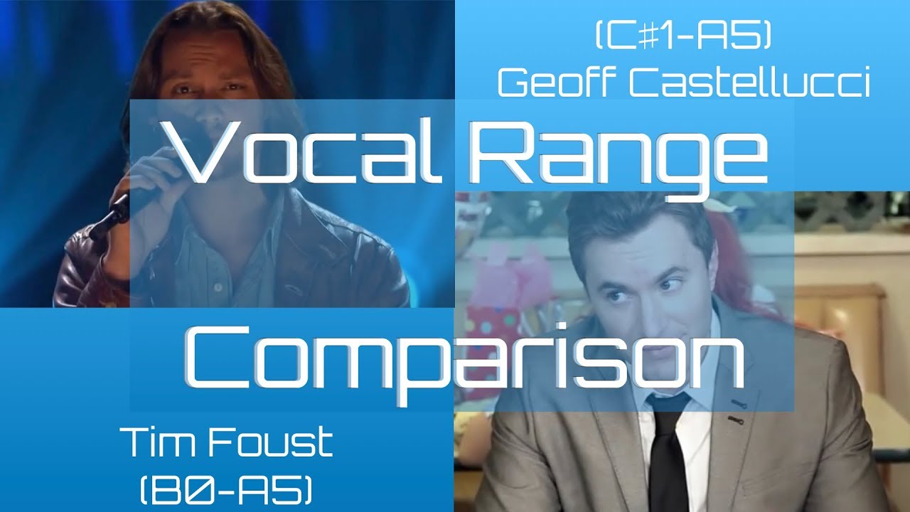 Tim Foust & Geoff Castellucci Vocal Range Comparison