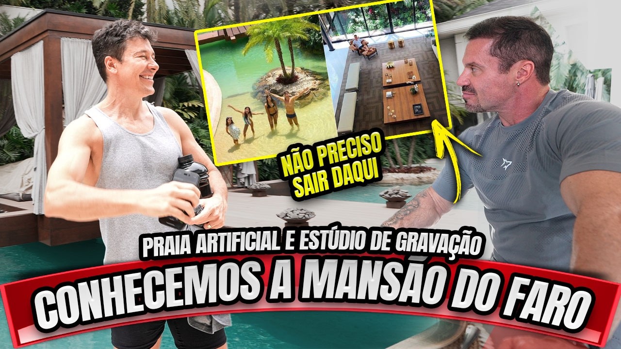 CONHECEMOS A MANSÃO EXCLUSIVA DO RODRIGO FARO - PRAIA ARTIFICIAL, ESTÚDIO E SALÃO DE JOGOS !