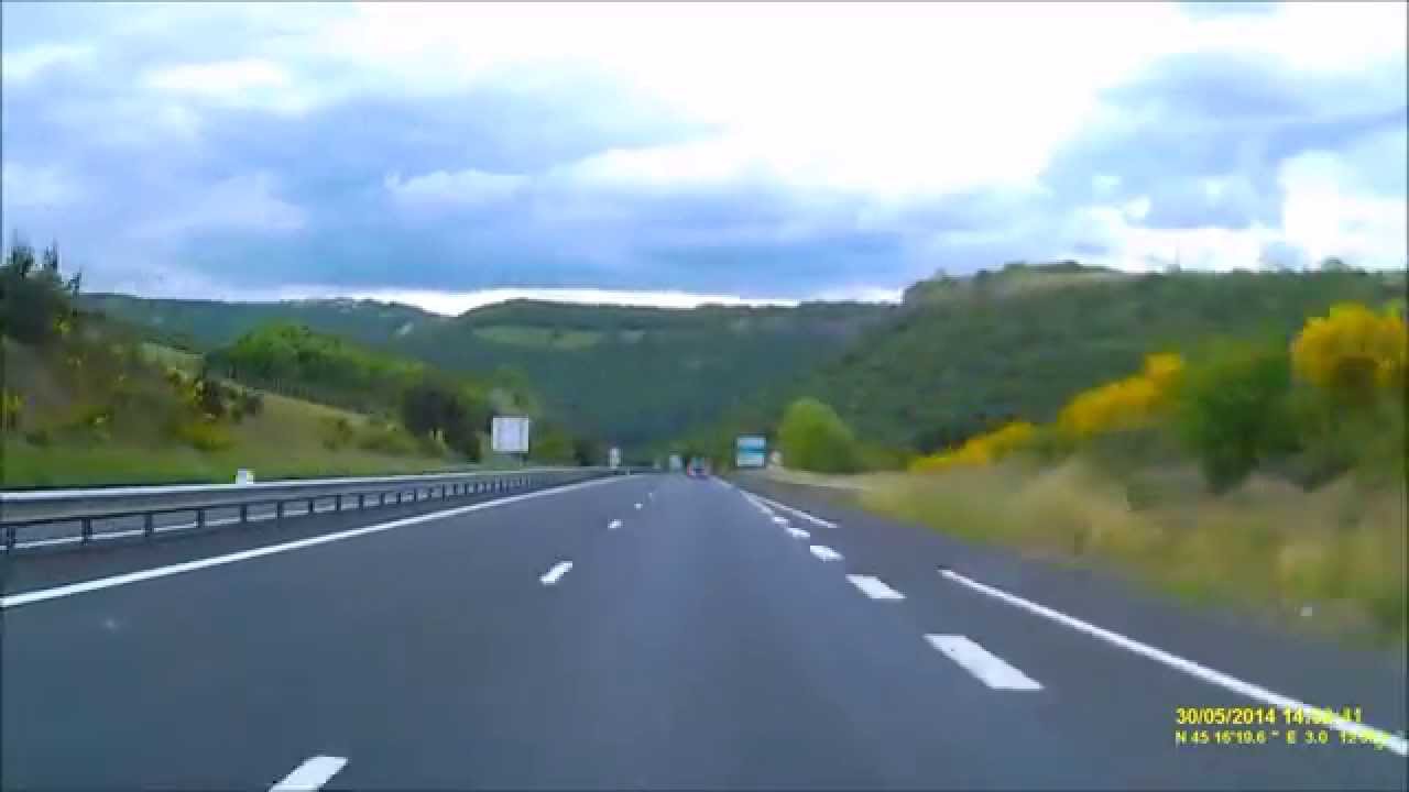A75 Clermont-Ferrand - Béziers deel 1