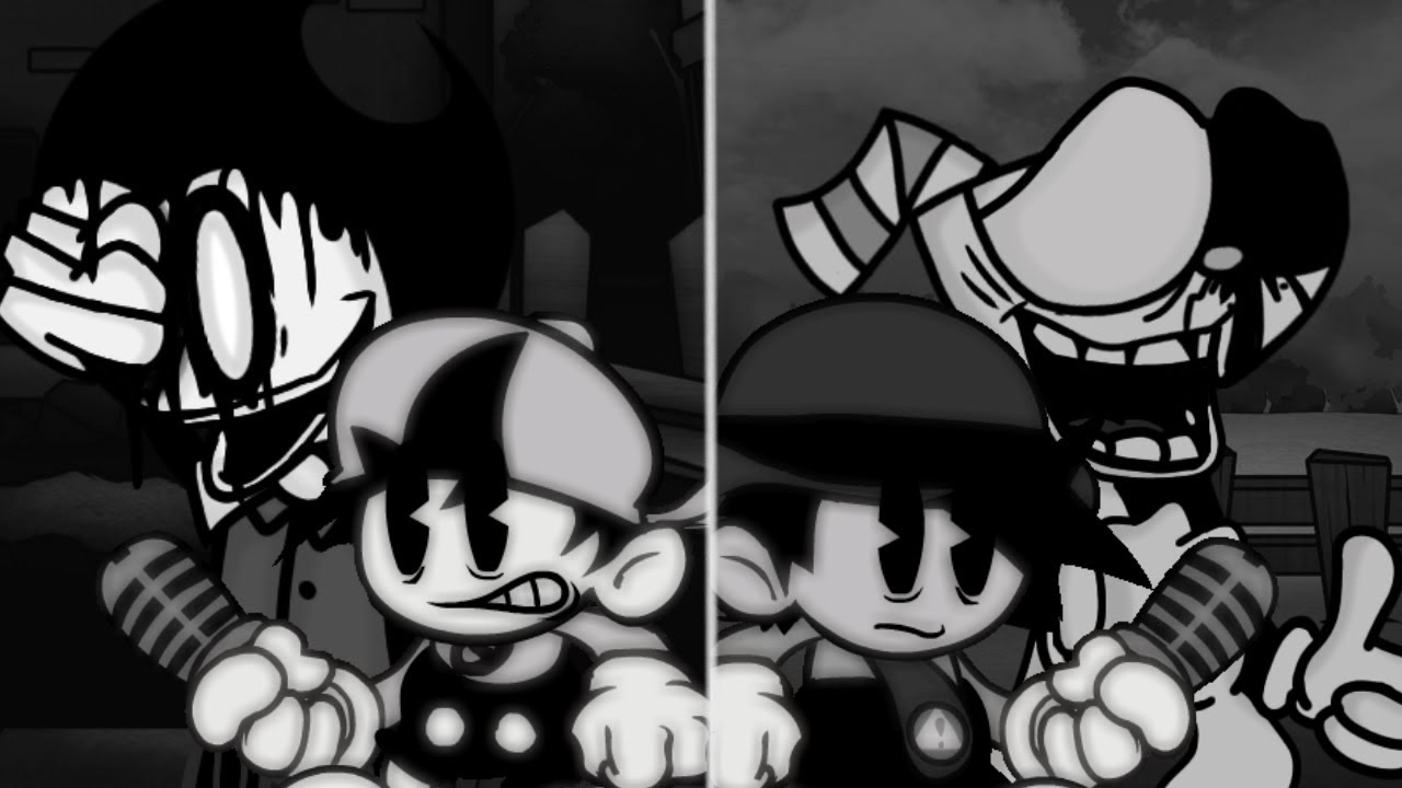 [FNF] Unknown Suffering v3 Bendy cover and Untold loneliness Cuphead cover REMAKE!!!