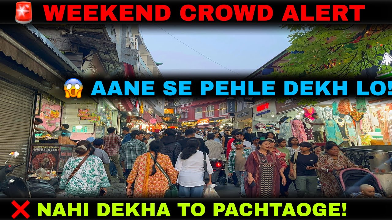 Mussoorie Jaane Wale Zarur Dekhen 😱 | Weekend Crowd, Traffic Jam & Weather Update