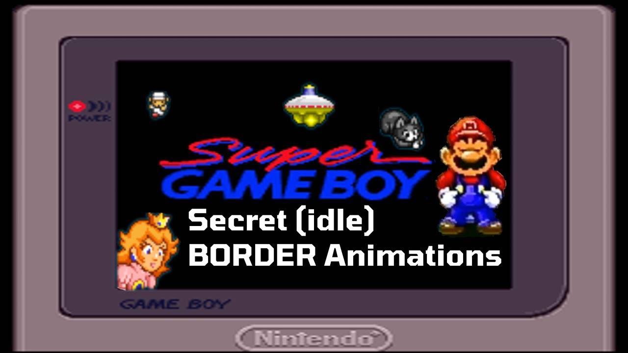 All Super Gameboy secret idle border/frame animations (HD) - compilation with Fast Forward