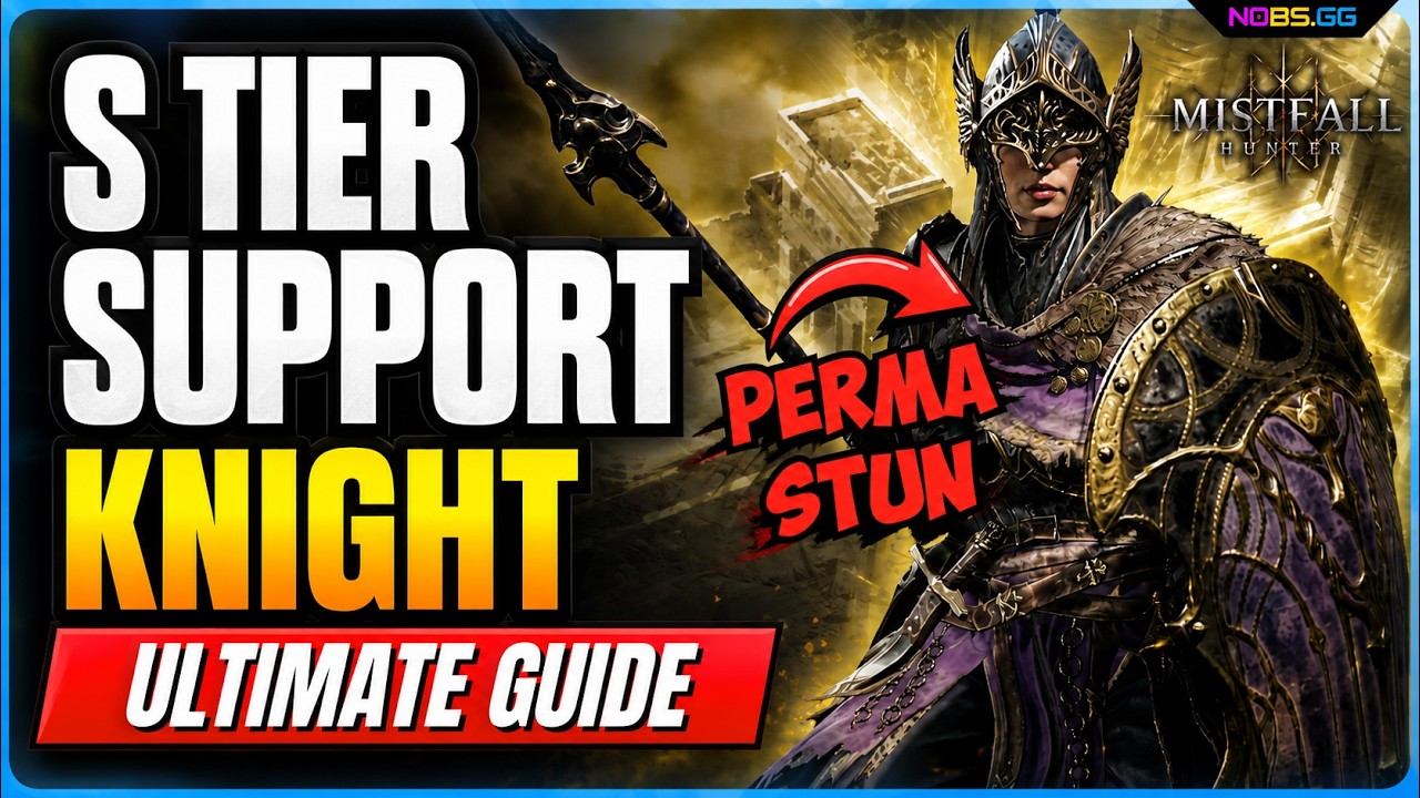 Withered Knight S TIER SUPPORT BUILD for 3v3 in Mistfall Hunter!