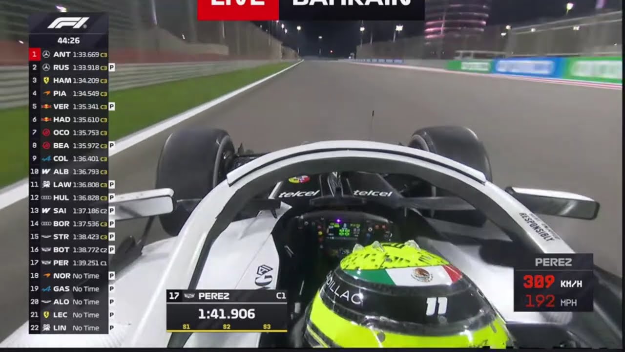 F1 2026 Bahrain Test Day 3 - Sergio Perez Cadillac CA01 Onboard