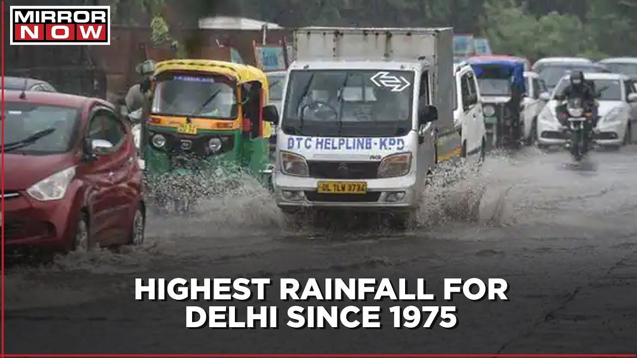 Highest rainfall for Delhi since 1975; IMD issues orange alert