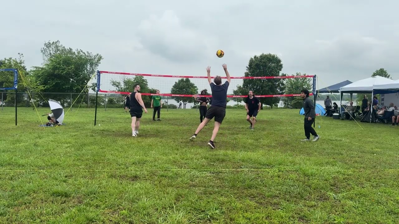 Quadzilla 2025 Quads Tournament | Mic'd Up Volleyball | Grass Volleyball | Playoff Game 1