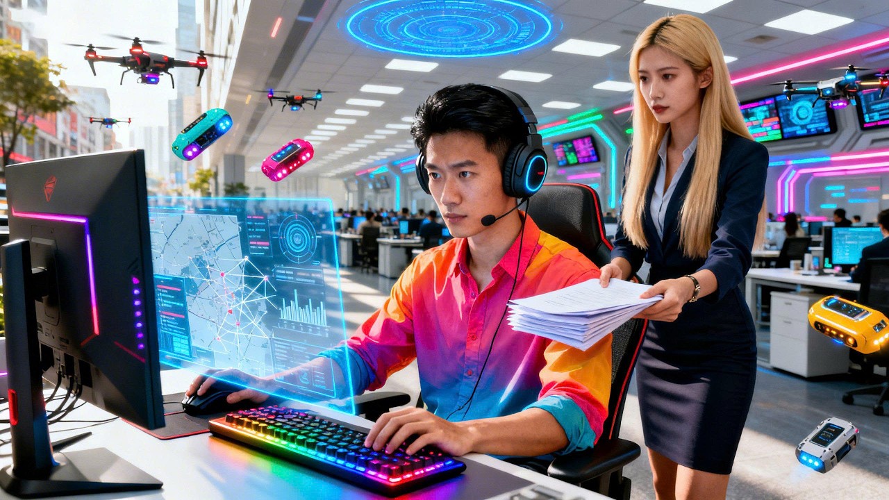 A Nhân Viên Suốt Ngày Chơi Game Trong Giờ Làm , Nào Ngờ Là Thiên Tài Làm Việc, Tay Nhanh Hơn Não