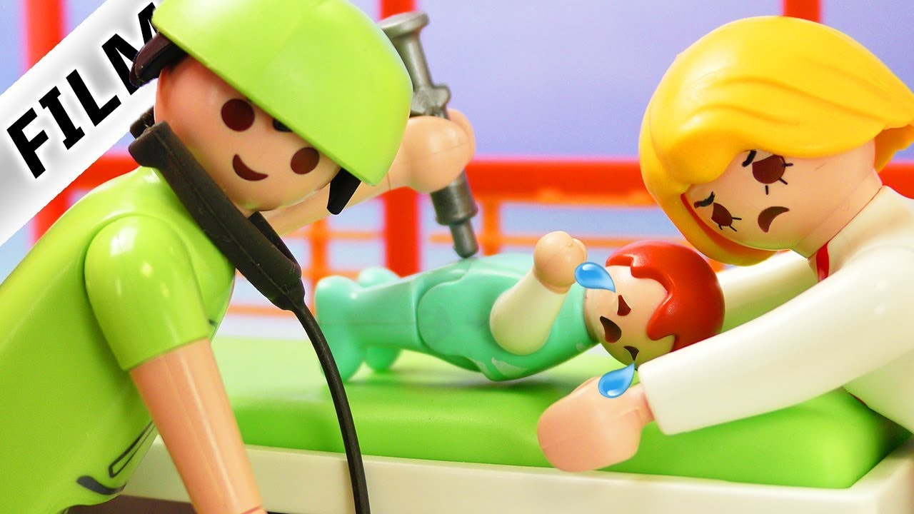 Playmobil Film deutsch | EMMAS ANGST VOR SPRITZEN - Panik vor Kinderarzt | Kinderfilm Familie Vogel