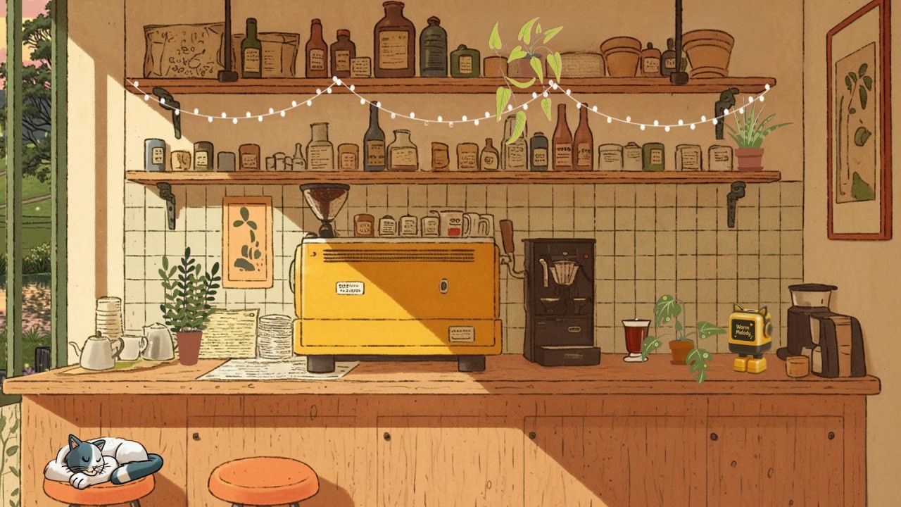 Warm Caf&eacute; Ambience ☕🌿 Soft Lofi Beats for Deep Focus & Calm Mind