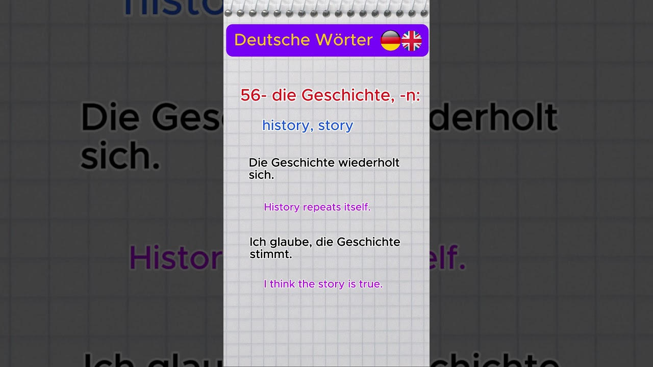 56/100 German Words for Beginners ✅ Easy German Lesson