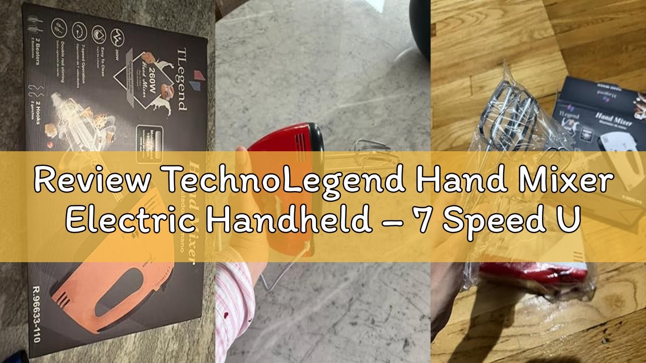 Review TechnoLegend Hand Mixer Electric Handheld &ndash; 7 Speed Ultra Power Electric Mixer Handheld (Red)