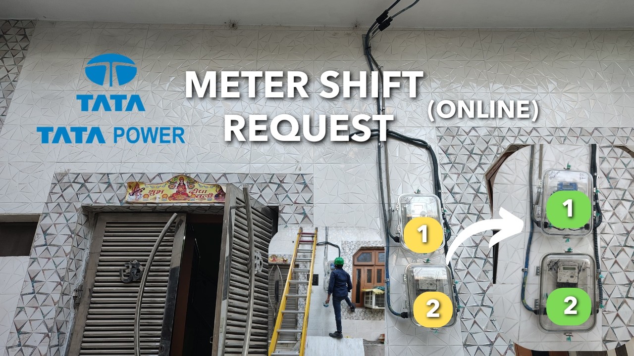 How to request for Tata Power electricity meter shifting in Delhi online (Charges,Track request)