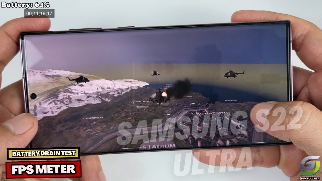 Samsung Galaxy S22 Ultra test game Call of Duty Warzone Mobile 2023