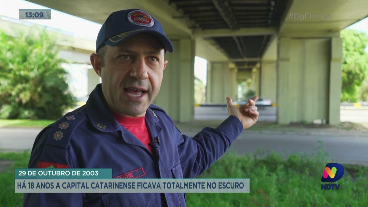 Há 18 anos Florianópolis ficava totalmente no escuro