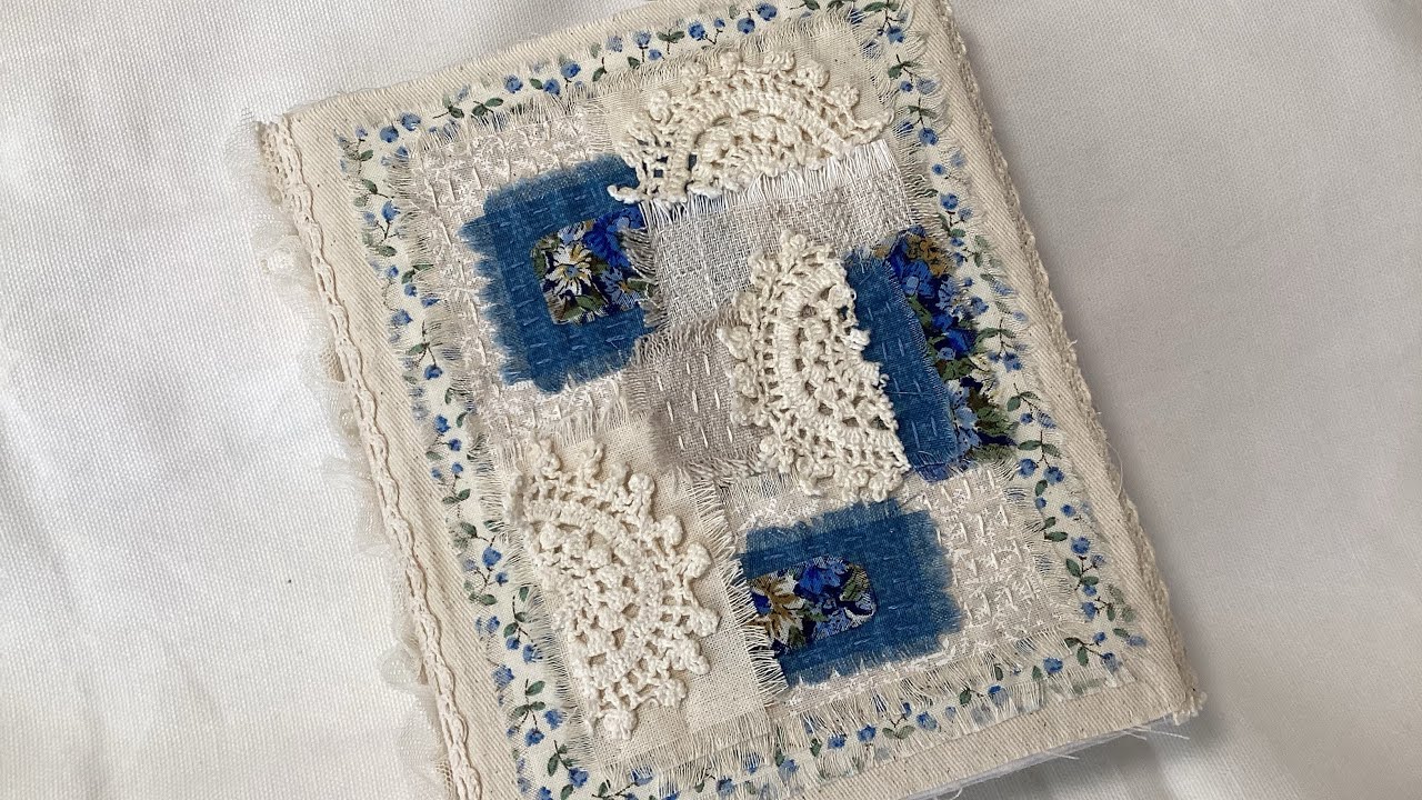 #roxysjournalofstitchery - My finished journal - Vol 1, 2022 #fabricart #fabriccollage #embroidery