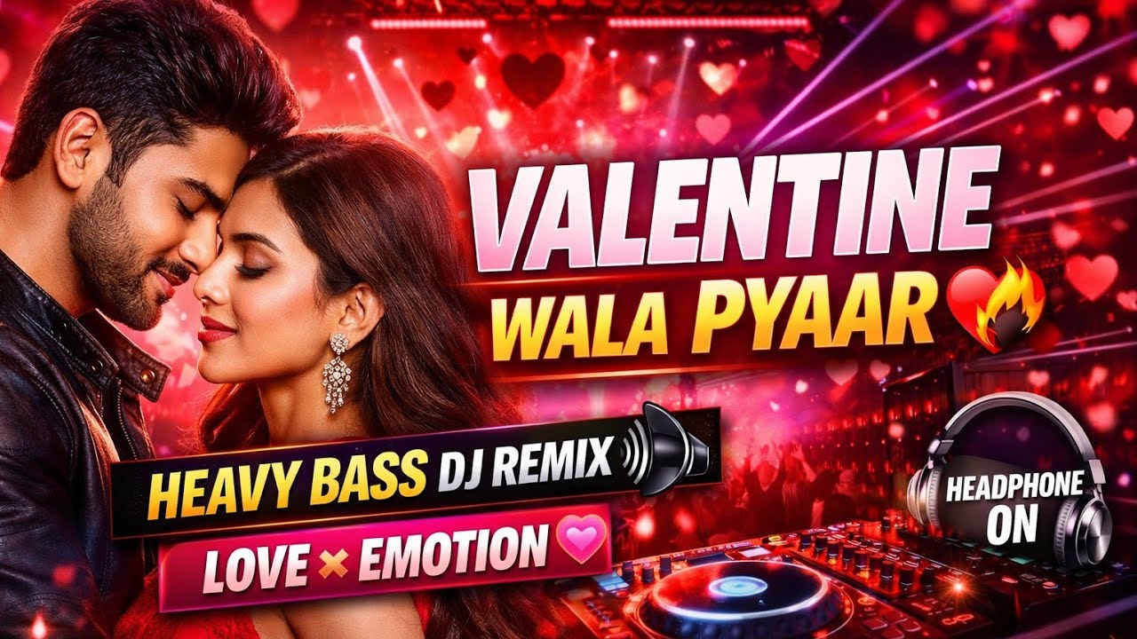 ⚠️ Valentine Wala Pyaar ❤️‍🔥 | Heavy Bass DJ Remix 🔊 | Love Emotion Song | Valentine Special